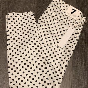 Black and White Polka Dot Jeggings